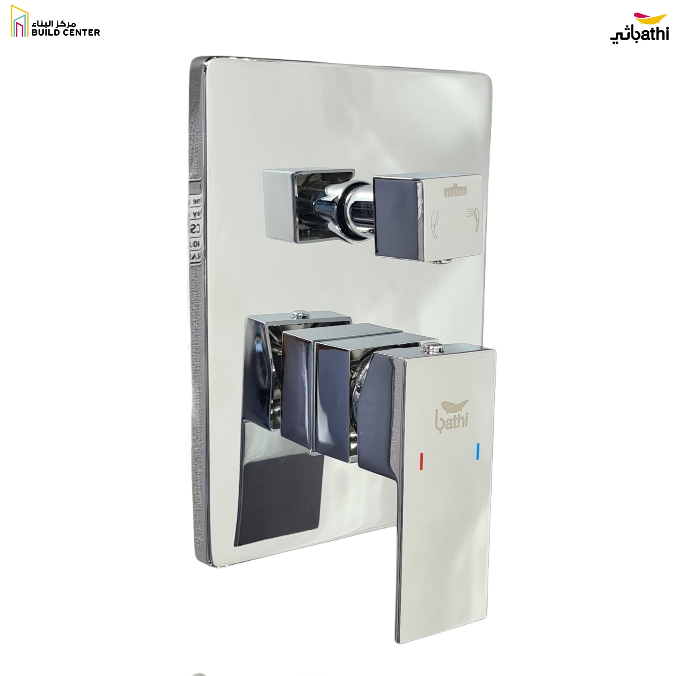 CS046-M Square Chrome Brass Concealed Mixer- 7 Years